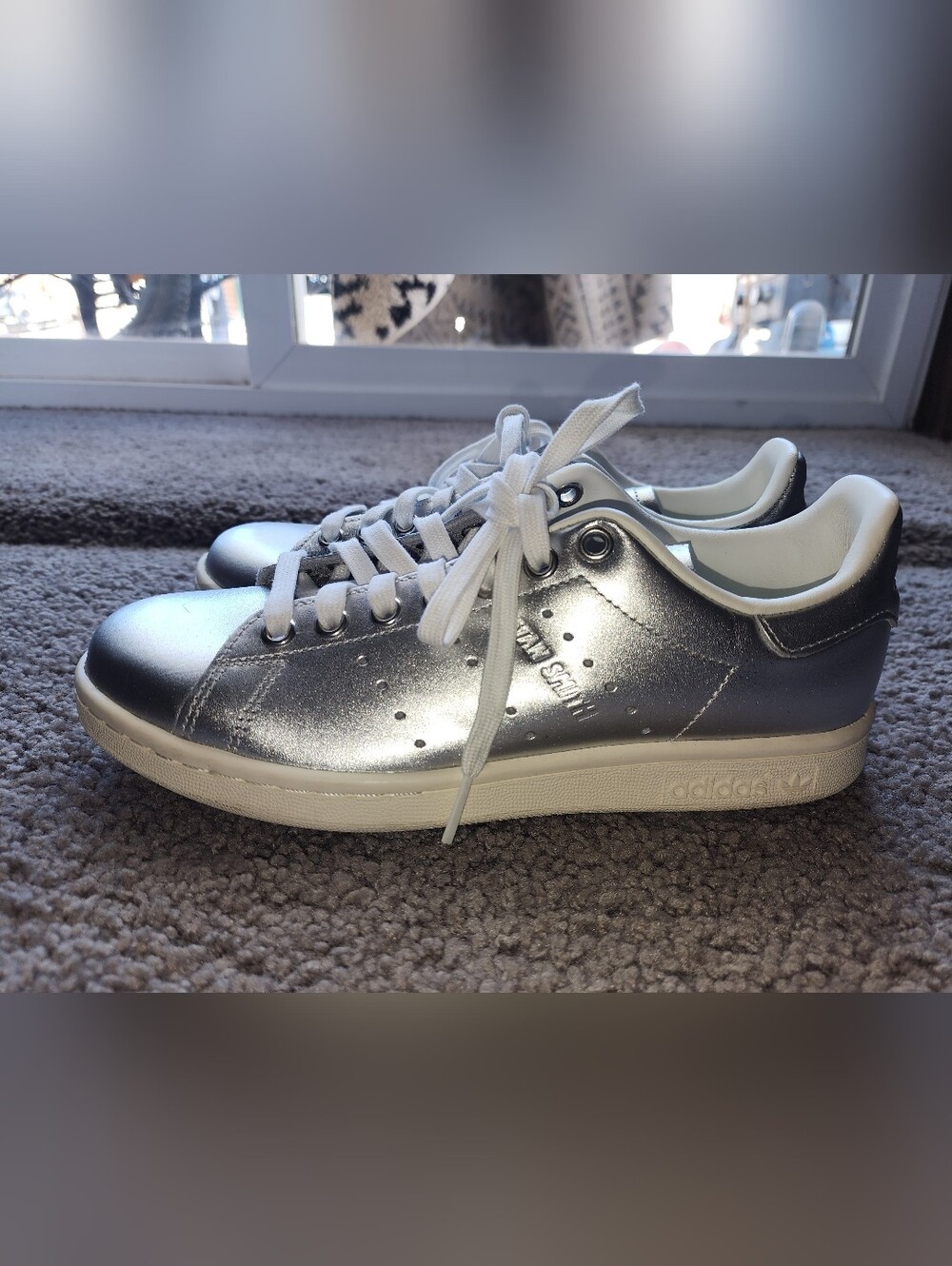 adidas Metallic Silver Women's Sneakers NWOT